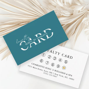 Modern, Salon,  10 - Loyalty Card