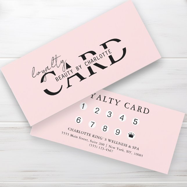 Modern, Salon,  10 - Loyalty Card (Creator Uploaded)
