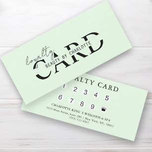 Modern, Salon, 10 - Loyalty Card