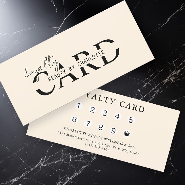 Modern, Salon,  10 - Loyalty Card (Creator Uploaded)