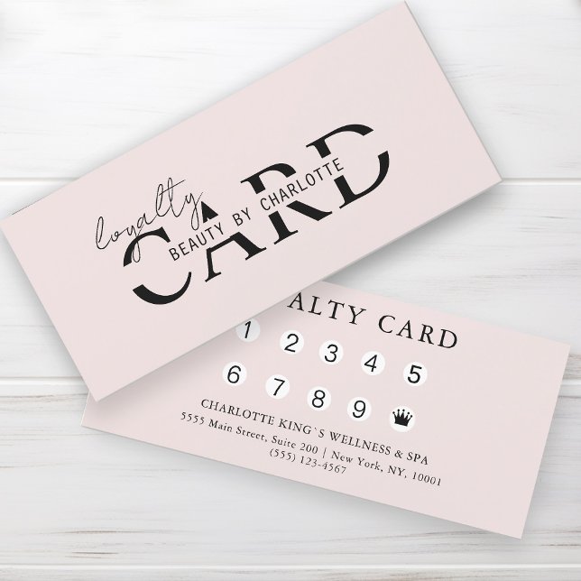 Modern, Salon,  10 - Loyalty Card (Creator Uploaded)
