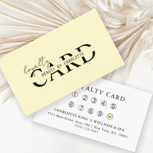 Modern, Salon, 10 - Loyalty Card