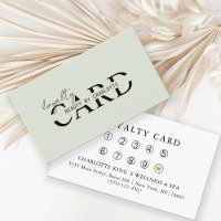 Modern, Salon, 10 - Loyalty Card