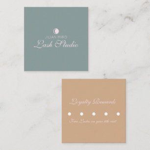 Modern Salon Beauty Eyelash Studio Appointment Bu Loyalty Card