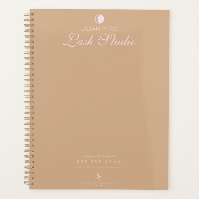 Modern Salon Beauty Eyelash Studio     Planner (Front)