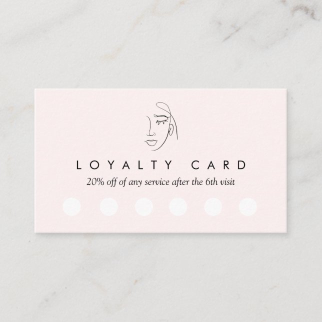 Modern Salon Loyalty Card (Front)