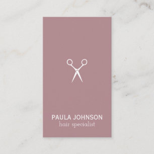 Modern Salon Shears Hair Specialist Business Card