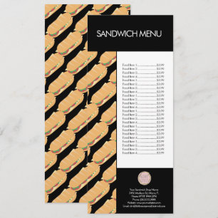 Modern Sandwich Shop Deli Logo Menu