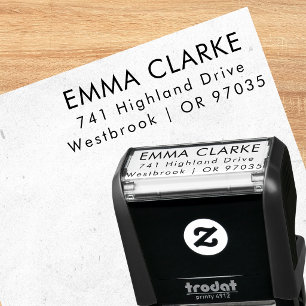 Modern Sans Serif Return Address Self-Inking Stamp