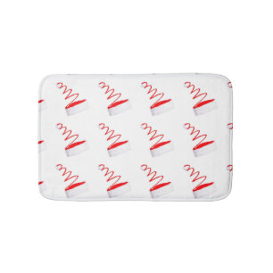 **MODERN SANTA CLAUS HAT" BATH MAT