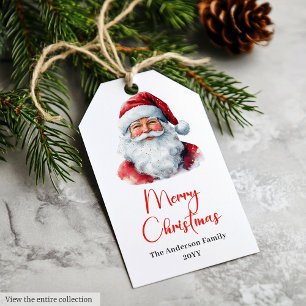 Modern Santa Claus Simple Script Font Gift Tags