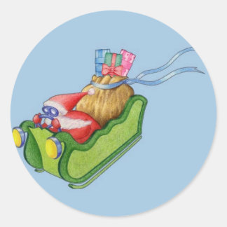 Modern Santa Sticker