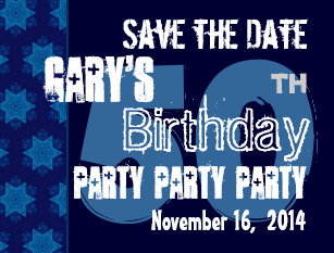 50th birthday save the date postcards zazzle uk