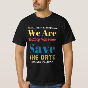 Modern Save The Date Announcement T-Shirt