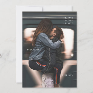 Modern Save the Date card