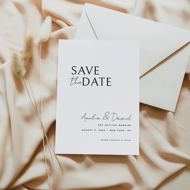 Modern Save the Date Card Template  (Creator Uploaded)
