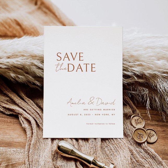 Modern Save the Date Card Template  (Creator Uploaded)