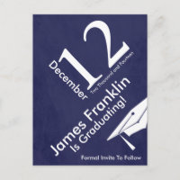 Modern Save The Date Graduation