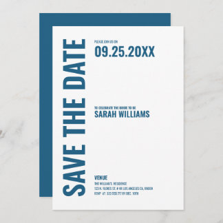 Modern Save the Date invite