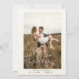 Modern Save the Date - Minimalist Photo Design