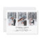 Modern Save the Date Monogram Photo Collage Simple