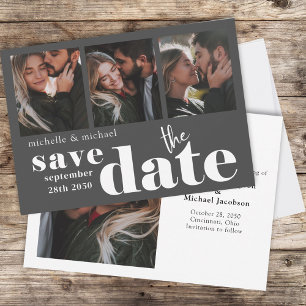 Modern Save the Date Multi Photo 
