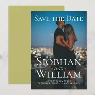 Modern Save The Date Personalised Photo Invitation