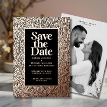 Modern Save the Date Photo Editable Template