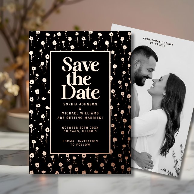 Modern Save the Date Photo Editable Template (Creator Uploaded)
