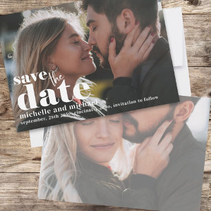 Modern Save the Date Photo Template Wedding