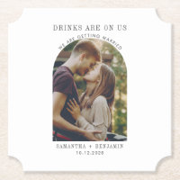 Modern Save the Date Photo Wedding Announcement