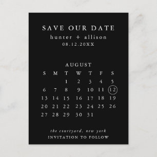 Modern Save the Date Postcard