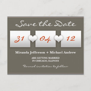 modern save the date postcard