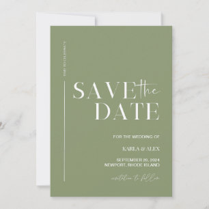Modern  Save The Date Wedding Invitation
