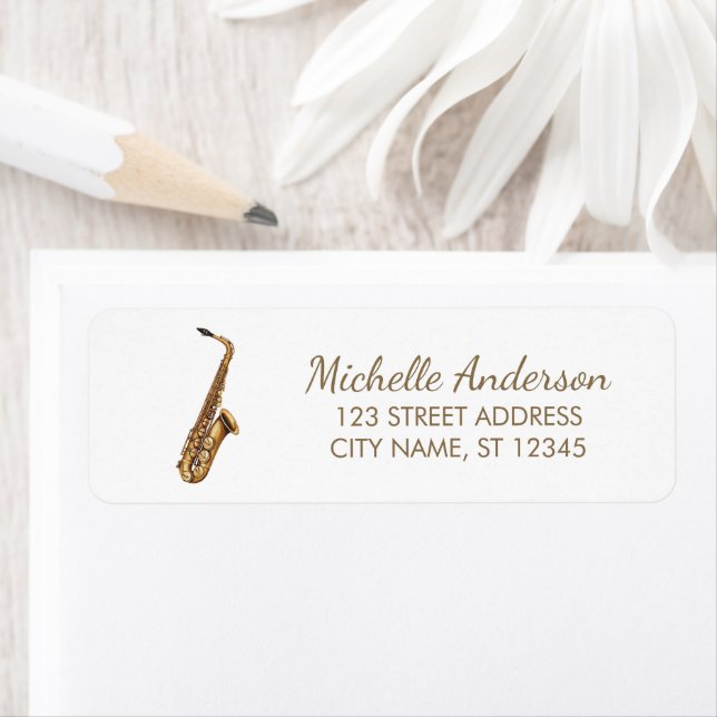 Modern Saxophone Music Lover Return Address        (Insitu)