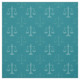 Modern Scales of Justice Pattern Law Gifts Fabric