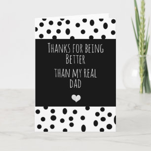 Modern scandi better than my real dad on trend. card