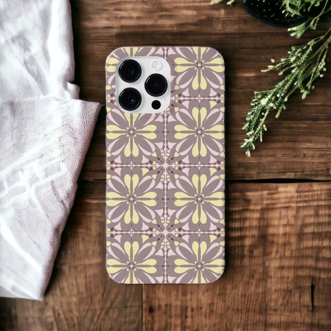 Modern Scandinavian Butter Yellow Pink Grey Design Case-Mate iPhone Case (Creator Uploaded)