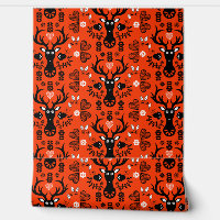 Modern Scandinavian Folk Art Deer