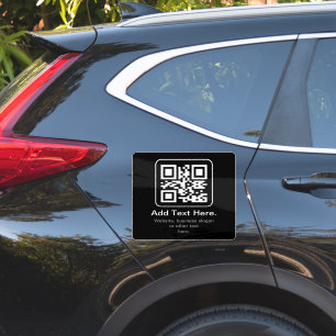 Modern Scannable QR Code Black White & Grey