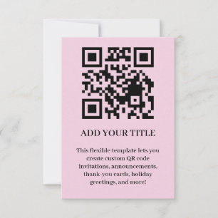 Modern Scannable QR Event Invite Design