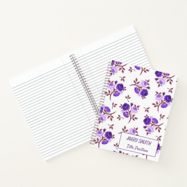 Modern School Floral Notebook (Inside)