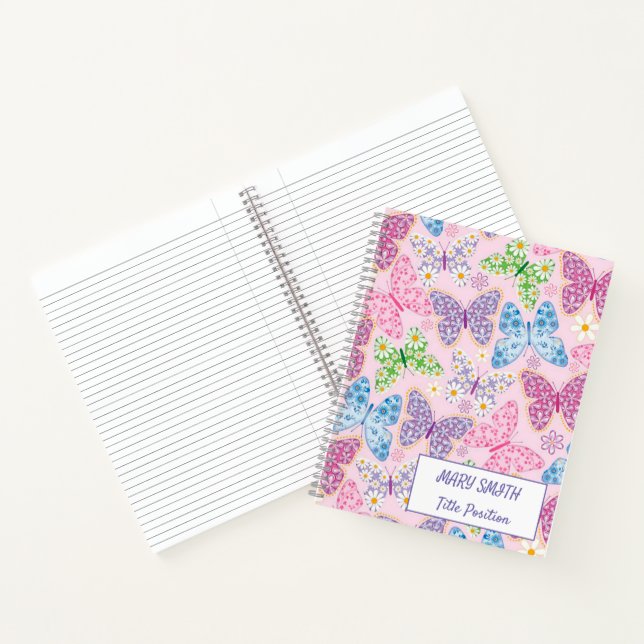 Modern School Floral Notebook (Inside)