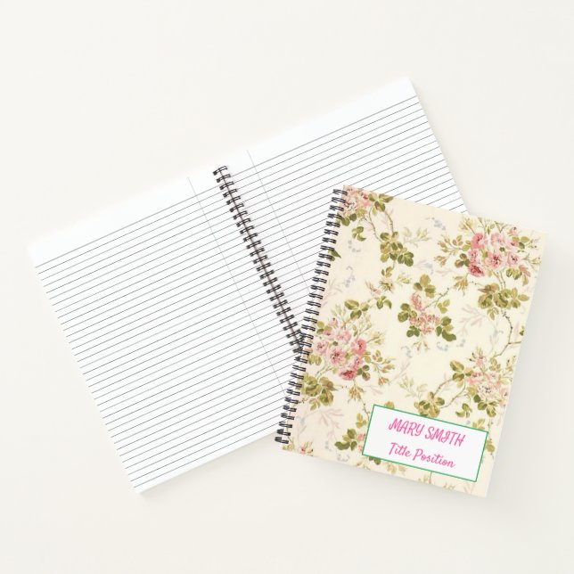 Modern School Floral Notebook (Inside)