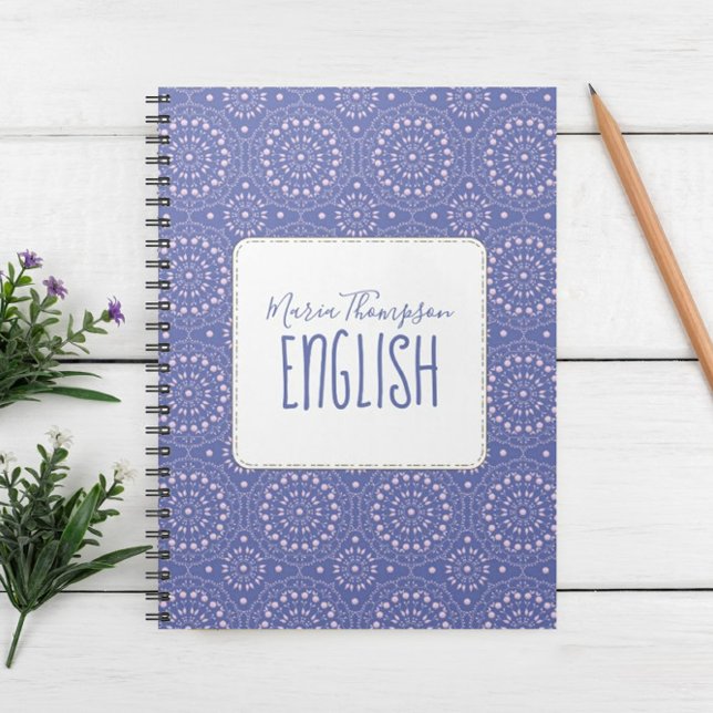 Modern School Subject Personalized  Notebook (Creator Uploaded)