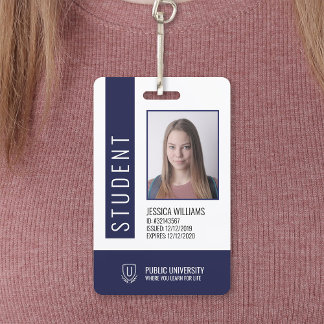 Modern School University Student ID Badge