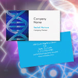 Modern Science DNA Business Card<br><div class="desc">A science-themed modern professional business card featuring a DNA strand.  Designed by Thisisnotme©</div>