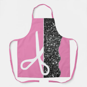 Modern Scissors Hair Stylist Bubblegum Pink Apron