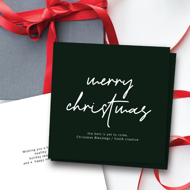 Modern Scrip Typography Christmas Card (Creator Uploaded)