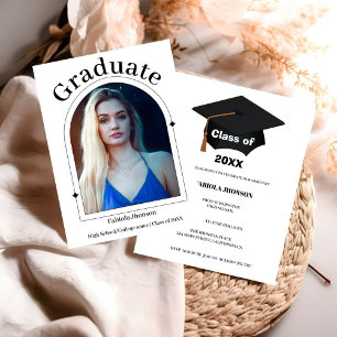 Modern script 2023 girl  graduation announcement